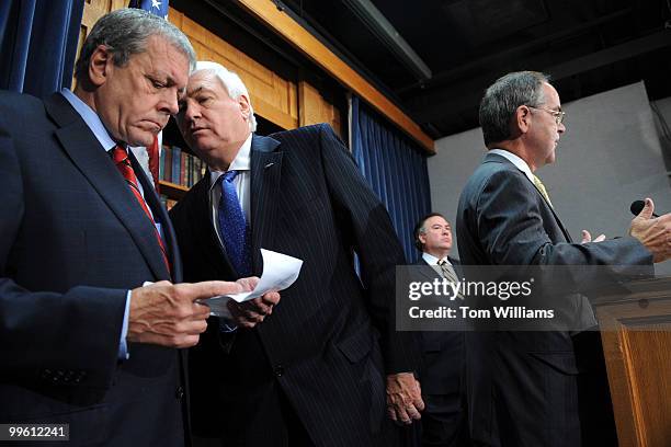 Members of the Blue Dog Coalition from left, Reps. John Tanner, D-Tenn., Allen Boyd, D-Fla., Dennis Cardoza, D-Calif., and Jim Cooper, R-Tenn.,...