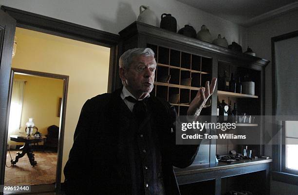 Joe O'Connor at the Surratt House and Tavern in Clinton, MD., where John Wilkes Booth stopped to pick up a Spencer carbine rifle during his escape...