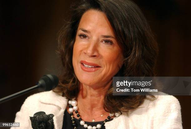 Rep. Katherine Harris, R-Fla., speaks at a hearing before the Senate Foreign Relations Committee on North American border security. Sen. John McCain,...