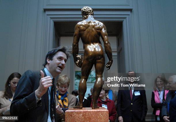 Nicholas Penny of the National Gallery of Art, talks about "Neptune," by Baccio Bandinelli, circa 1560, at the Gallery's "Bronze and Boxwood:...