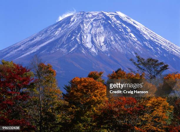 mount fuji in fall vii - vii stock pictures, royalty-free photos & images