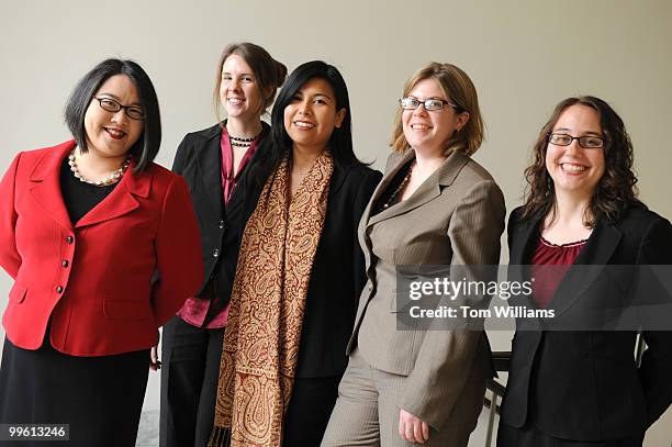 Climbers from left, Anh Phan, Carolyn Hughes, Joanne Manrique, Jen Taylor, Pamela O'Leary