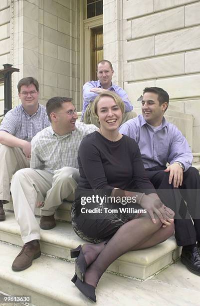 Climbers from left Dave Lintgen, Seth Gelber, Nina Dues, Steve Stallmer and Mark Maier