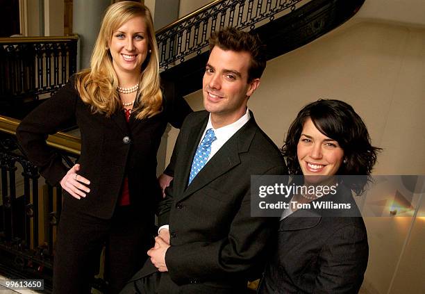 Climbers from left, Pepper Pennington, Jeff Murray, Jessica Taylor