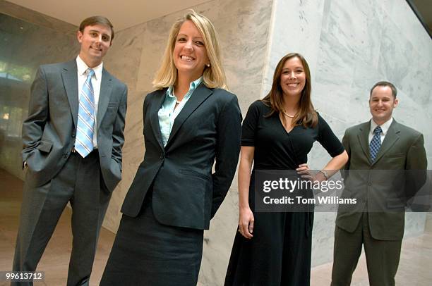 Climbers from left, Watson Donald, Pamela Simpson, Brittney Ingalls, Chad Davis