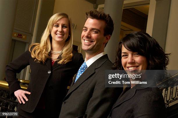 Climbers from left, Pepper Pennington, Jeff Murray, Jessica Taylor