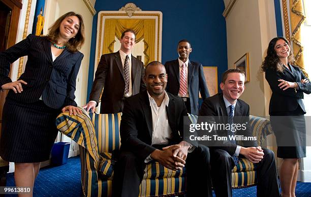 Climbers from the office of Steny Hoyer are, from left, Amy Schultz, Michael Eisenberg, John Hughes, Troy Clair, Austin Burnes, Jessica Lemos, June...