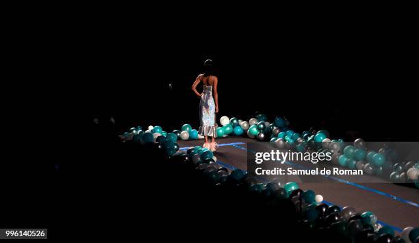 Model walks the runway during La Condesa show at Mercedes Benz Fashion Week Madrid Spring/ Summer 2019 on July 11, 2018 in Madrid, Spain. On July 11,...