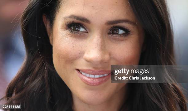 Meghan, Duchess of Sussex at Croke Park, home of Ireland's largest sporting organisation, the Gaelic Athletic Association during her visit with...