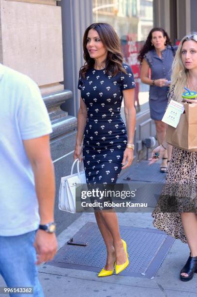 Bethenny Frankel seen out and about in Manhattan on July 10, 2018 in New York City.