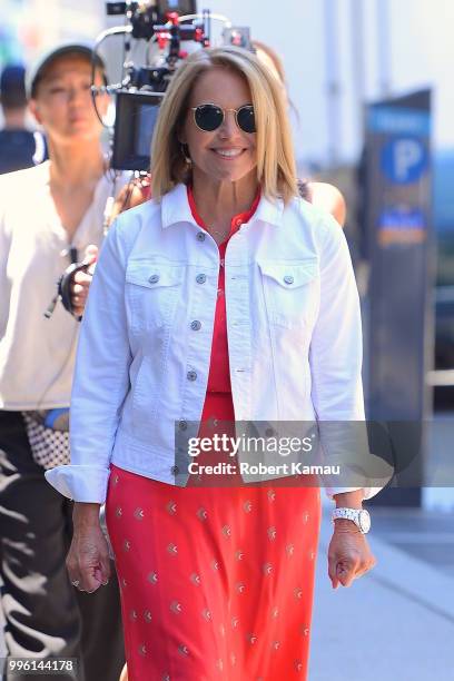 Katie Couric seen out and about in Manhattan on July 10, 2018 in New York City.