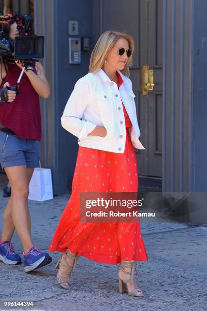 Katie Couric seen out and about in Manhattan on July 10, 2018 in New York City.