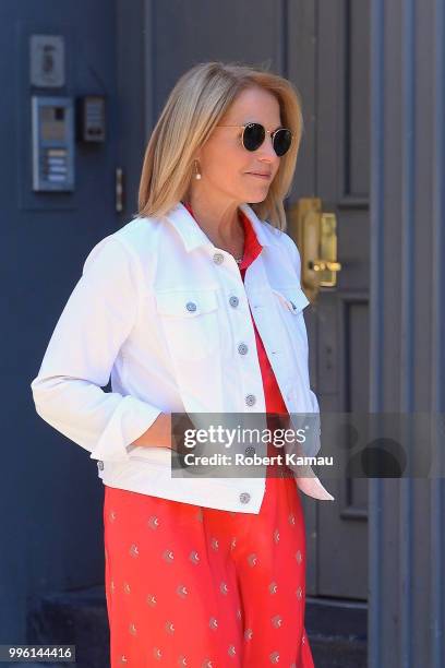 Katie Couric seen out and about in Manhattan on July 10, 2018 in New York City.