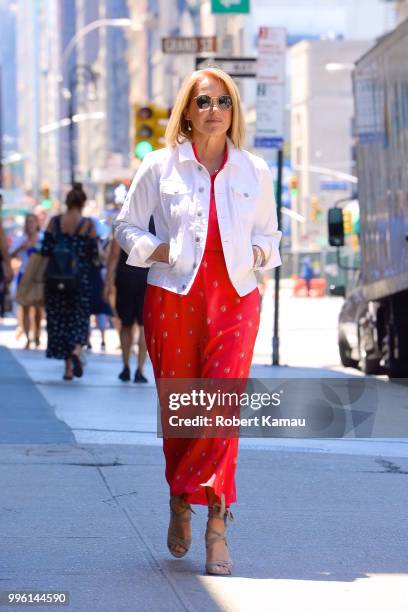 Katie Couric seen out and about in Manhattan on July 10, 2018 in New York City.