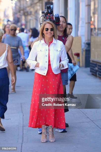 Katie Couric seen out and about in Manhattan on July 10, 2018 in New York City.