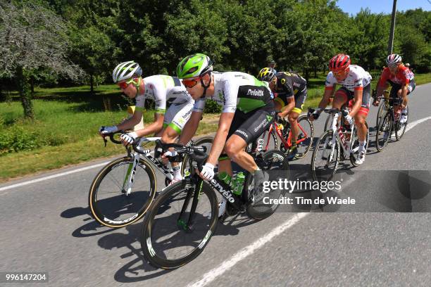 Julien Vermote of Belgium and Team Dimension Data / Elie Gesbert of France and Team Fortuneo Samsic / during the 105th Tour de France 2018, Stage 5 a...