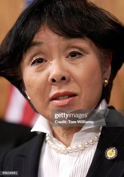 Rep. Doris Matsui, D-Calif., speaks at a news conference announcing a House Rules reform package designed to eliminate many of the most damaging and...