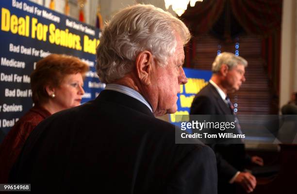 Sens. Debbie Stabenow, D-Mich., Ted Kennedy, D-Mass., and Bob Graham, D-Fla., attended a news conference in which they criticized the Medicare Bill,...