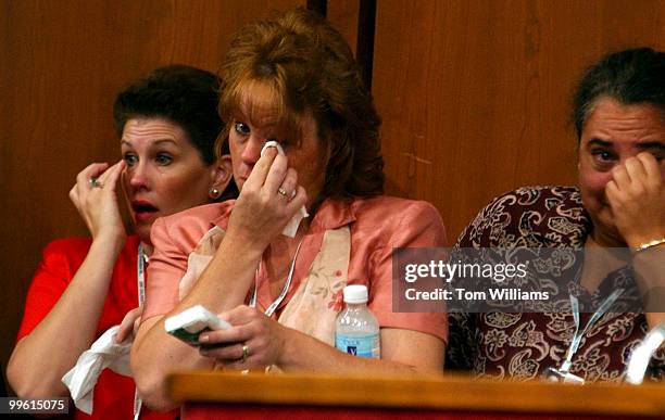 From left, Julie Maddox of Greenville, S.C., Bridget Lang of Pittsburgh, and Yasmin McQuery of Waco, Texas, who all have children that suffer from...