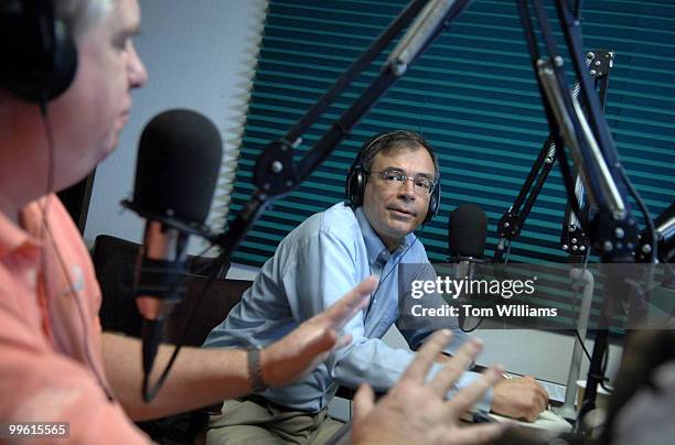 Candidate Andy Harris, R-1st/MD, is questioned by Kevin Bresnahan on Power Talk with Jack Gillen and Company, in Ocean City, Maryland.