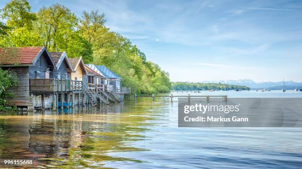 stegen at ammersee - stegen foto e immagini stock