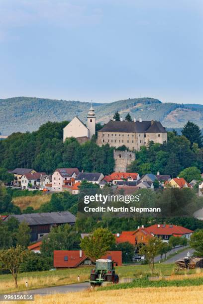 burg albrechtsberg, albrechtsberg an der grossen krems, waldviertel, lower austria, austria - krems austria stock pictures, royalty-free photos & images