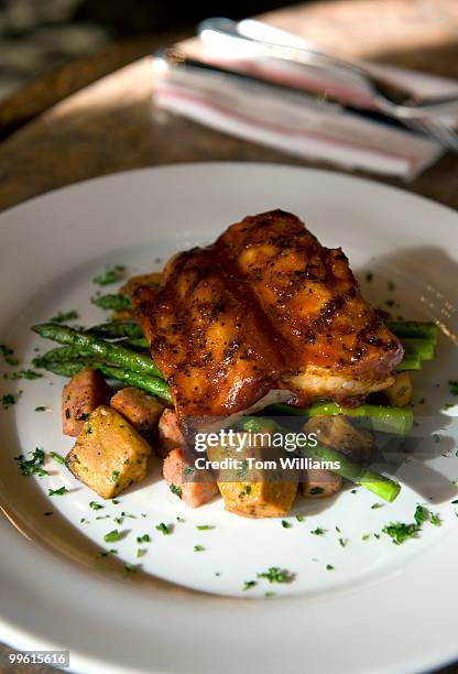 Pear Cider BBQ Glazed Mahi Mahi is one entree served at Eatonville Restaurant, June 18, 2009.