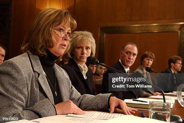 From left, Mary Schmitt, acting chief of staff, Joint Committee on Taxation, Pamela Olson, assistant secretary for tax policy, Treasury Deptarment,...