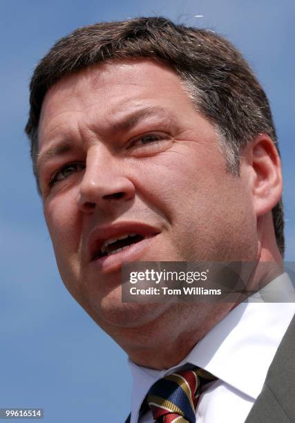 Rep. Bill Shuster, R-Pa., speaks during a commemoration on the west front with family members of the flight and crew who were killed killed aboard...