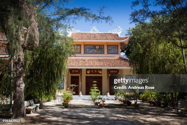 dieu an pagoda, thap cham, phan rang, ninh thuan, vietnam - phan rang stock pictures, royalty-free photos & images