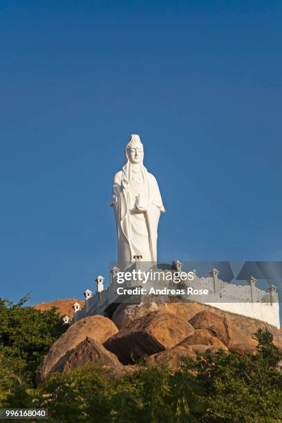 buddha statue, thien vien truc lam pagoda, phan rang, ninh thuan, vietnam - phan rang stock pictures, royalty-free photos & images