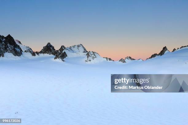 plateau du trient with tete blanche and petite fourche, mont blanc massif, alps, canton of valais, switzerland - tete stock pictures, royalty-free photos & images