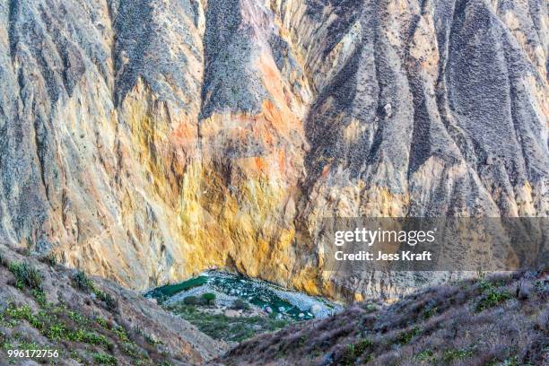 colorful colca canyon - colca stock pictures, royalty-free photos & images