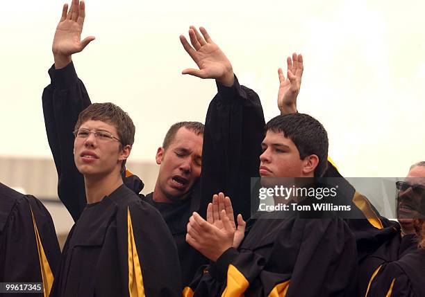 Members of the Mattoon Youth Choir perform at a spiritual rally held by the Maryland-D.C District of United Pentecostal Church International, in...