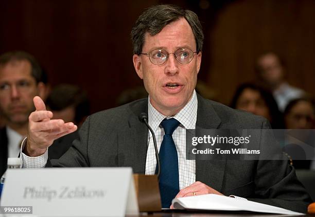 Philip Zelikow, former counselor of the State Department, testifies before a Senate Judiciary subcommittee hearing entitled "What Went Wrong: Torture...