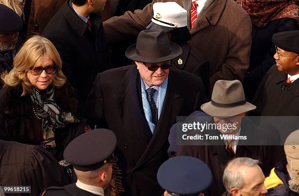 Sen. Ted Kennedy, , D-Mass., attends the 55th Presidential Inauguration in which President George W. Bush was sworn into a second term.