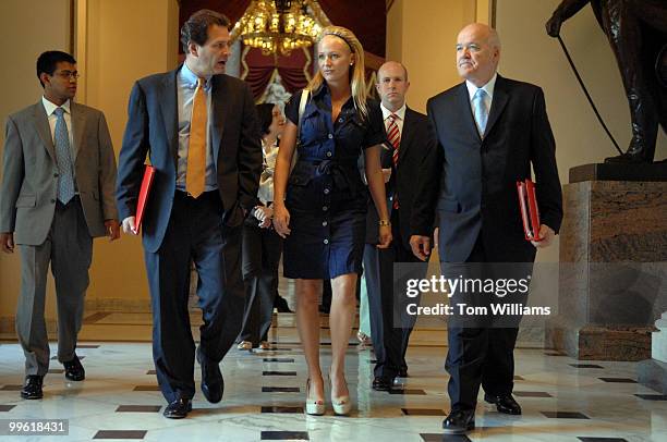 Singer Jewel, also an Ambassador for Virgin Unite, who was on the Hill to speak to members and testify about youth homelessness, walks through the...