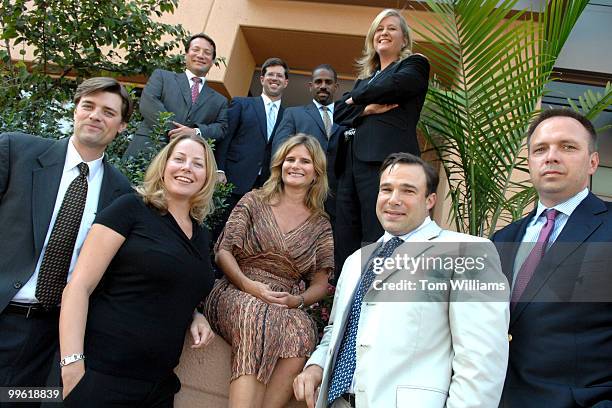 First row from left, Eric Tober, Courtney Johnson, Melissa Maxfield, Andy Rosenberg, Andy Dodson Second row from left, Matt Berzok, David Thomas,...