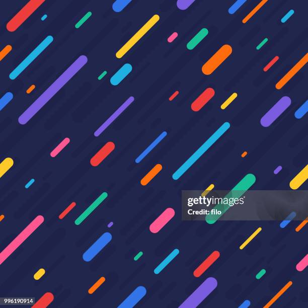 rainbow rain seamless background - filo stock illustrations