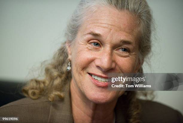 Carole King is interviewed by Roll Call in Longworth Building about her lobbying efforts for the Northern Rockies Ecosystem Protection Act, September...