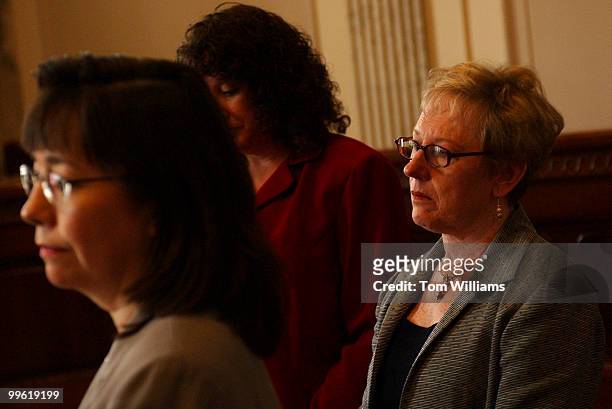 From left, Sharon Cohen, Biotechnology Industry Organization, Wendy Andrews, University Medical Center in Tucson, Ariz, and Judy Jones, form Michigan...