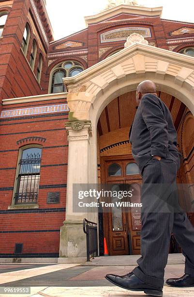 Rep. John Lewis, D-Ga., visits possible sites for the National Museum of African American History and Culture. This location is the Arts and...