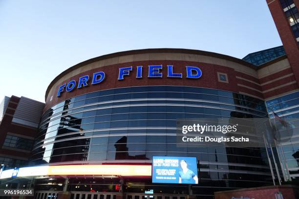 ford field football stadium - ford county ground stock pictures, royalty-free photos & images