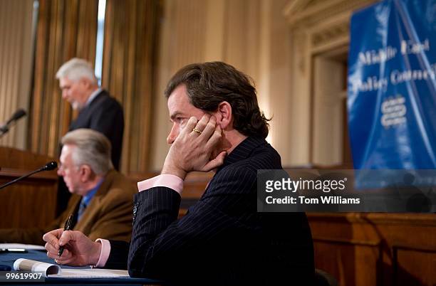 Peter Bergen, of the Counterterrorism Strategy Initiative at the New America Foundation, attends a policy forum on the implications of U.S. Policy in...