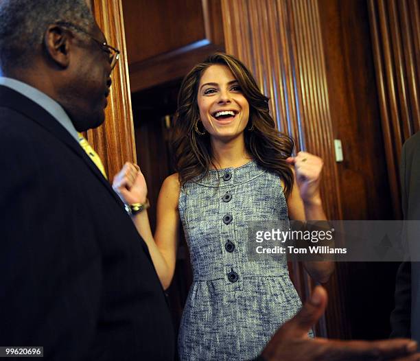 Maria Menounos, correspondent for the Today Show and Access Hollywood, speaks to House Majority Whip James Clyburn, D-S.C., about creating a National...