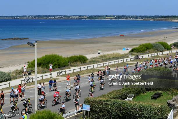 Adam Yates of Great Britain and Team Mitchelton-Scott / Mathew Hayman of Australia and Team Mitchelton-Scott / Alexis Vuillermoz of France and Team...