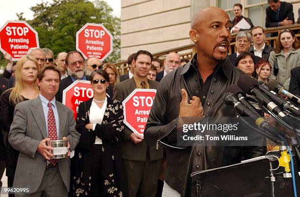 Montel Williams, a multiple sclerosis suffer, speaks at a news conference that introduced legislation, the States Rights to Medical Marijuana Act,...