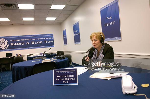 Rep. Kay Granger, R-Texas, talks to Simply Put on Bloomberg Radio, during the House Republican Conference's Virtual Radio Row, where members spoke to...