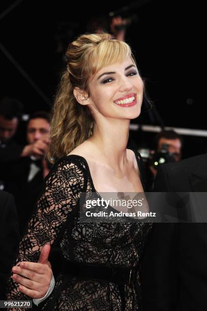 Actress Louise Bourgoin attends "Black Heaven" Premiere at the Palais des Festivals during the 63rd Annual Cannes Film Festival on May 16, 2010 in...