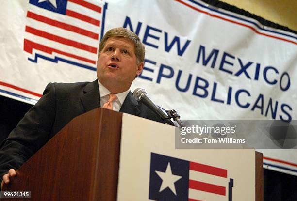 House candidate Darren White speaks at the state republican convention at the Marriott hotel in Albuquerque, N.M.